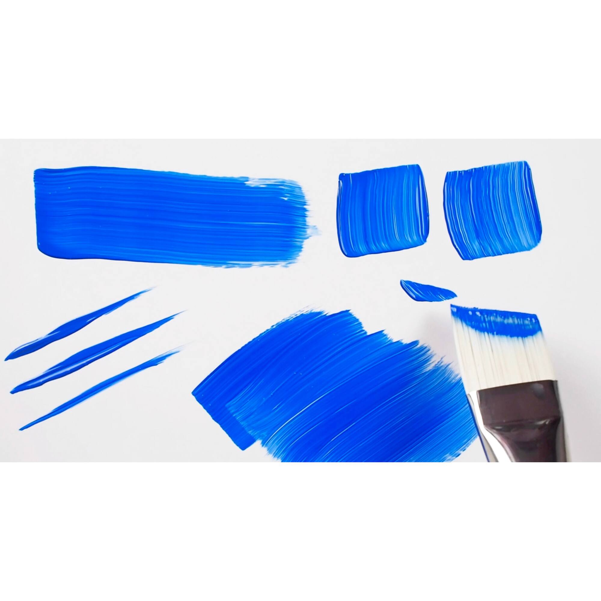 Silver Brush Limited Bristlon Short Handle Angles Brushes, Set of 4